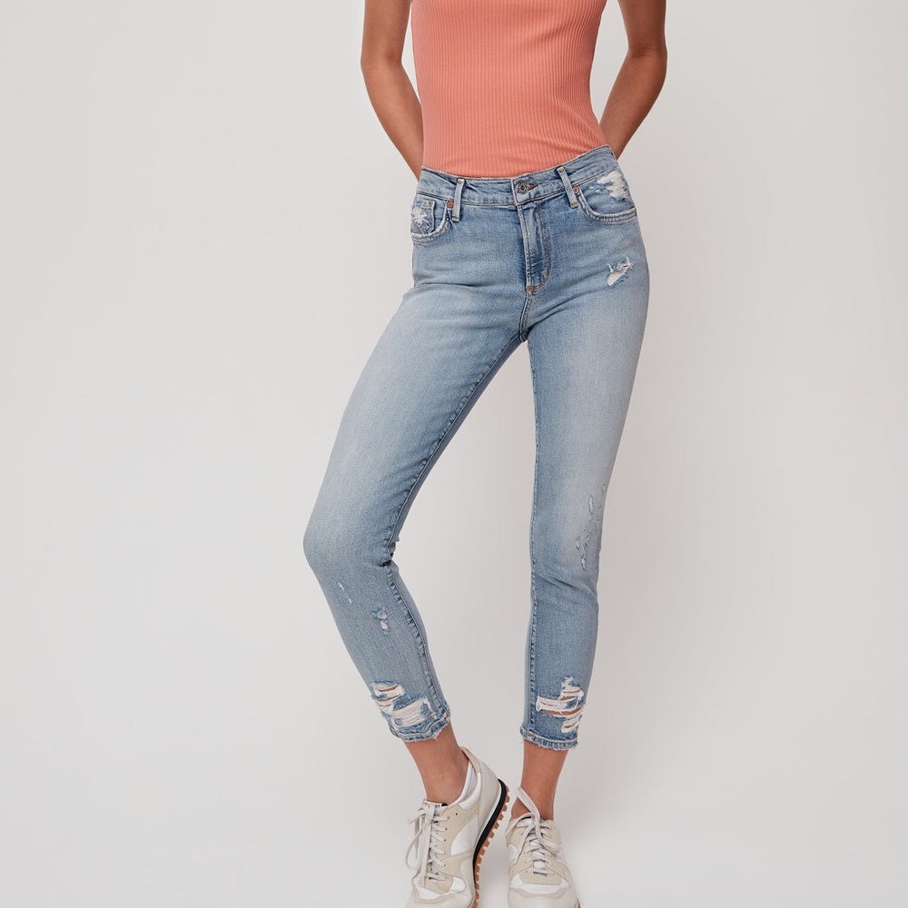 AGOLDE Sophie Crop High Waisted Jeans Size 23